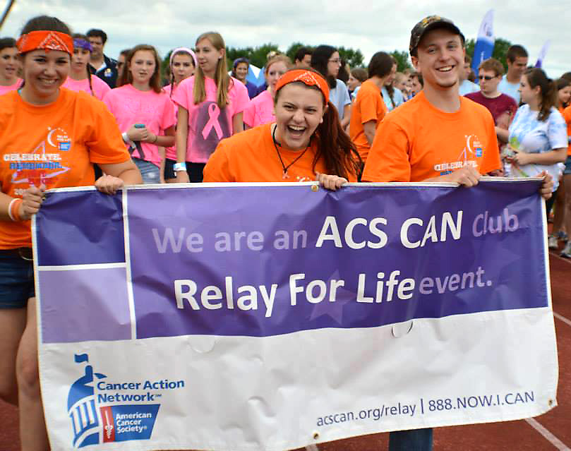 Photo of Relay For Life participants in walking at an event